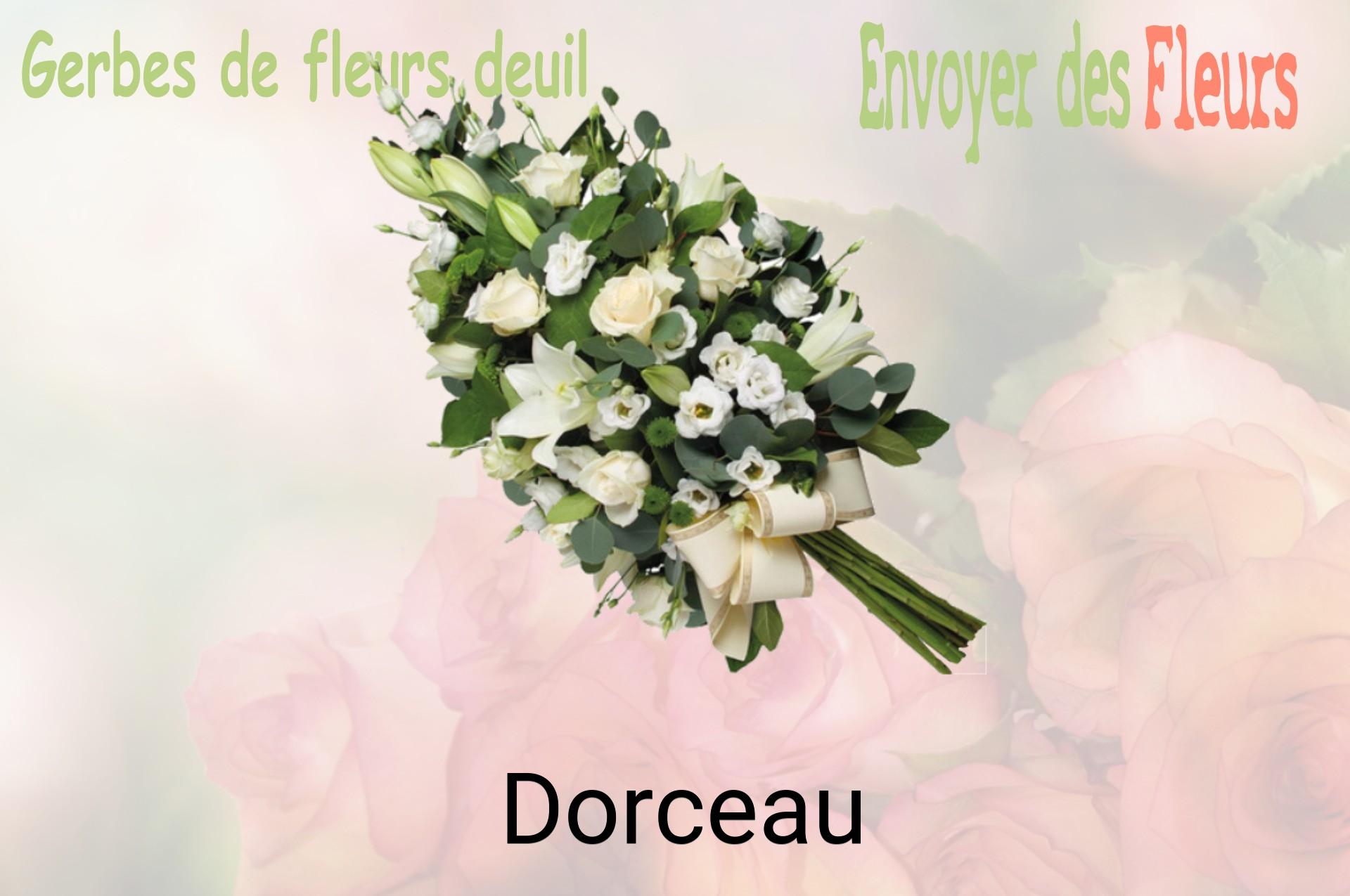Gerbe de fleurs de deuil livrée à Dorceau